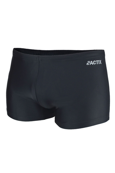 Плавки спортивные мужские боксёрки короткие ACTIX Varadero черные [серия PRO] для пляжа и бассейна