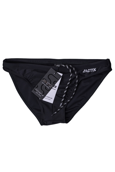 Плавки мужские спортивные ACTIX Copacabana черные [серия PRO] бриф с широкой резинкой