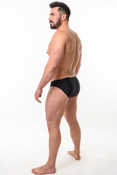 Плавки мужские спортивные ACTIX Copacabana черные [серия PRO] бриф с широкой резинкой