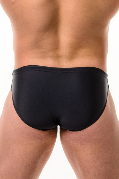 Плавки мужские спортивные ACTIX Copacabana черные [серия PRO] бриф с широкой резинкой