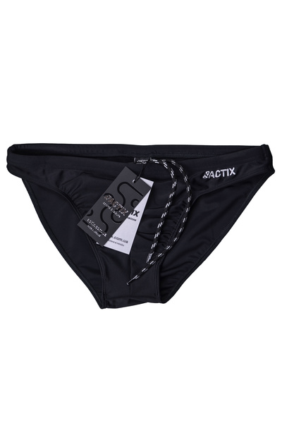 Плавки мужские спортивные слип ACTIX Ibiza черные [серия PRO] узкая резинка