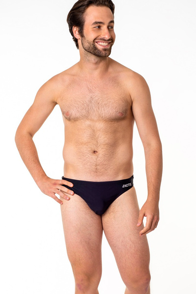 Плавки мужские спортивные слип ACTIX Ibiza черные [серия PRO] узкая резинка