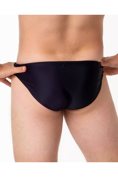 Плавки мужские спортивные слип ACTIX Ibiza черные [серия PRO] узкая резинка