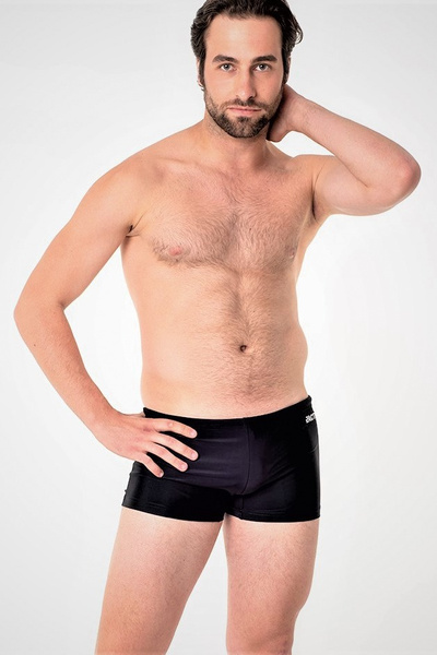 Плавки спортивные мужские боксёрки короткие ACTIX Varadero черные [серия PRO] для пляжа и бассейна