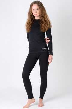 Термокостюм женский тёплый зимний ACTIX Promenade, чёрный, утепленный микрофлисом